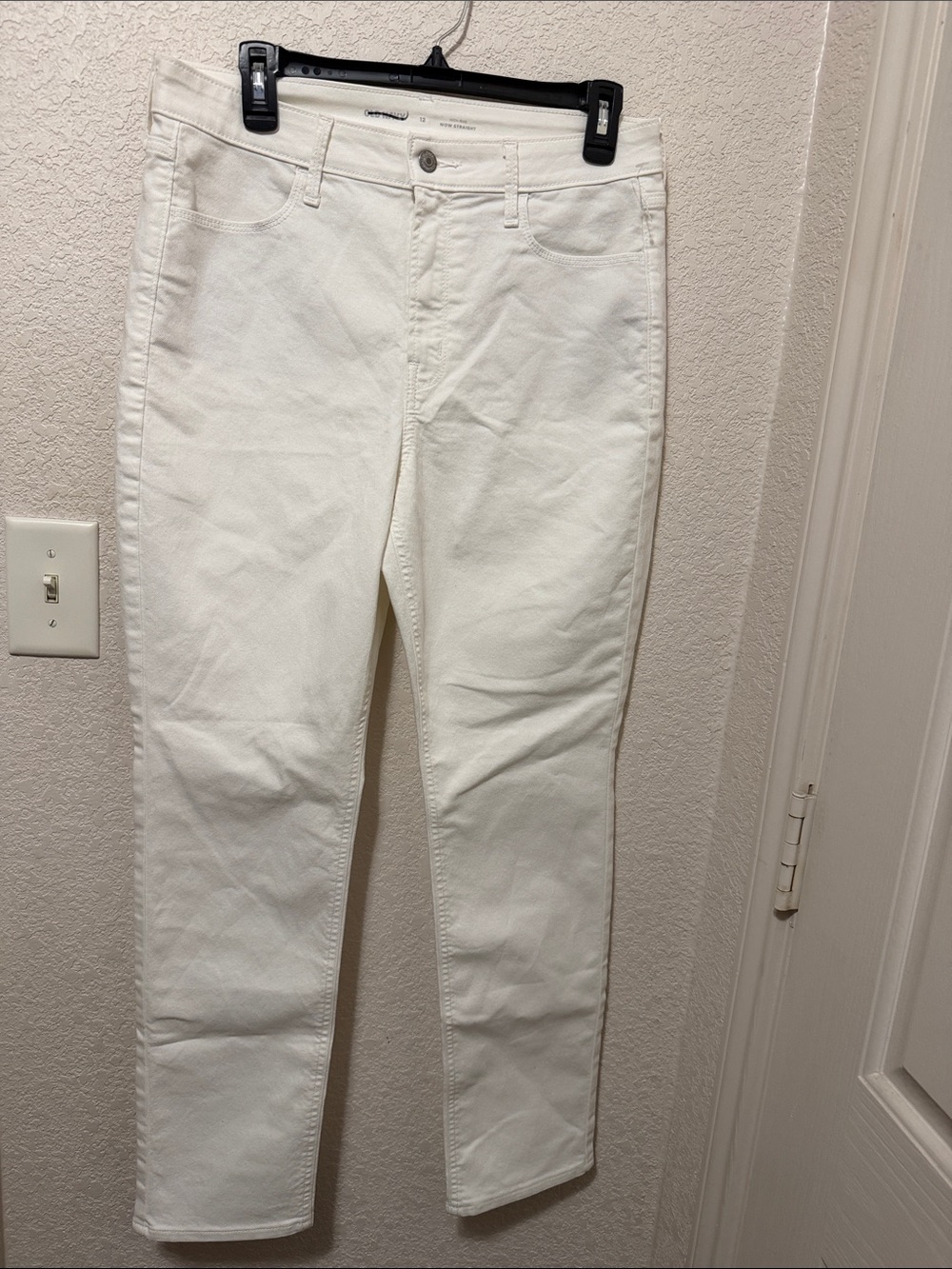 Old Navy Women's Straight Leg White Jeans